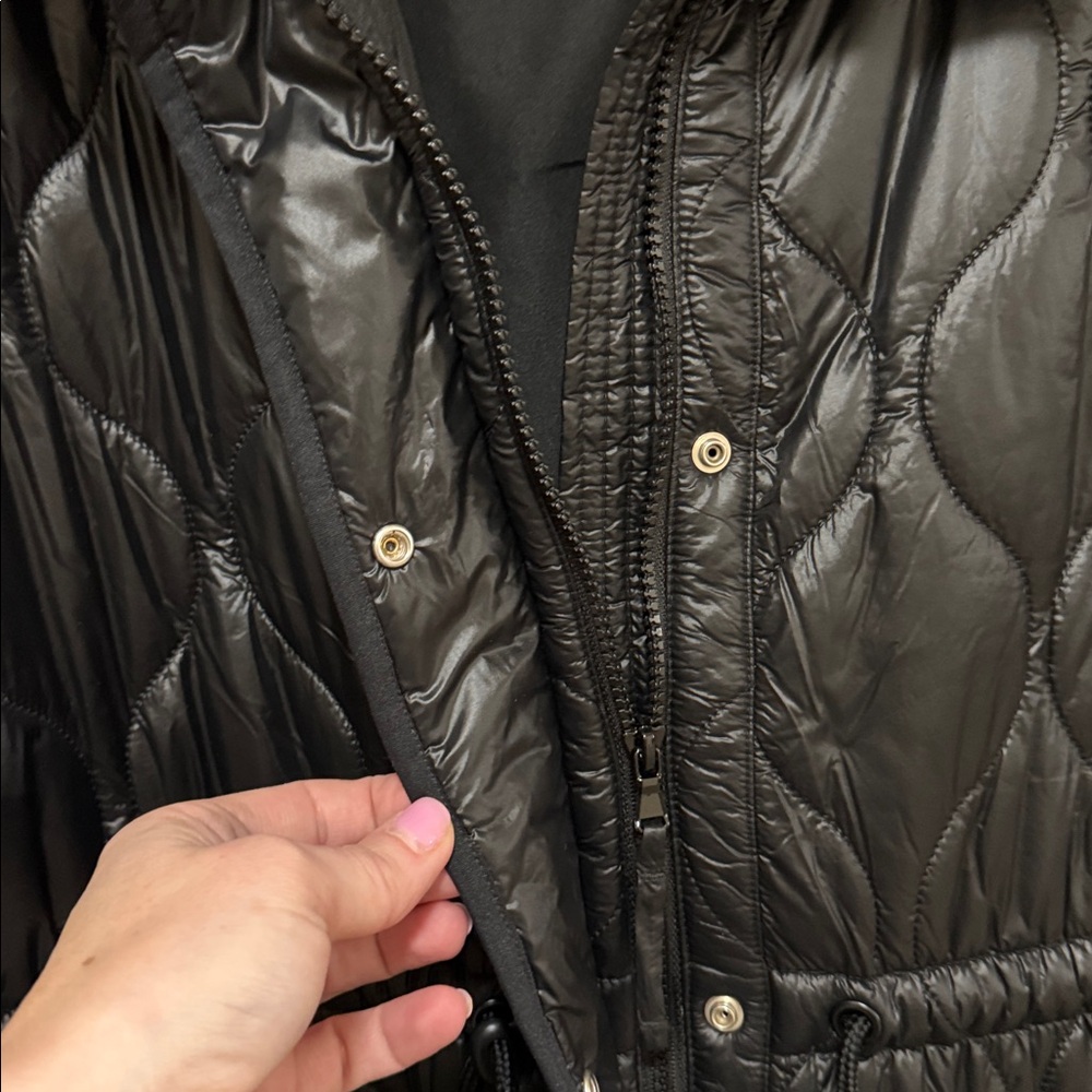 Lou & Grey Black Quilted Vest size Large - Picture 4 of 7